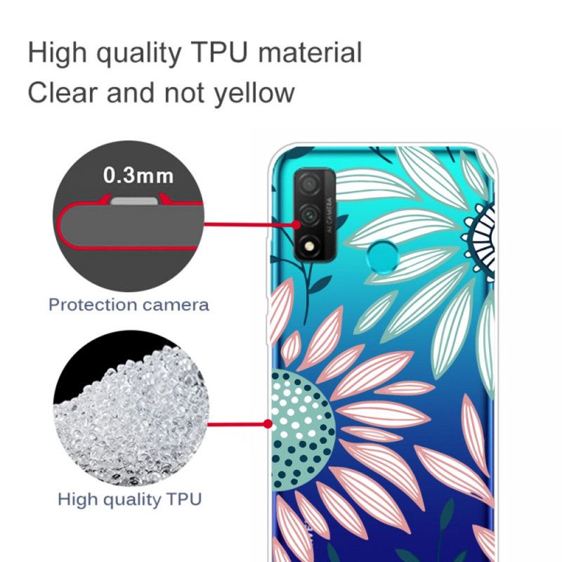 Kuori Huawei P Smart 2020 Funky Auringonkukat Suojakuori