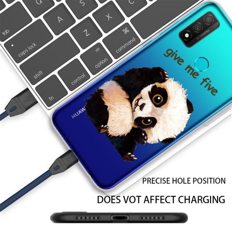 Kuori Huawei P Smart 2020 Läpinäkyvä Panda Antaa Minulle Viisi