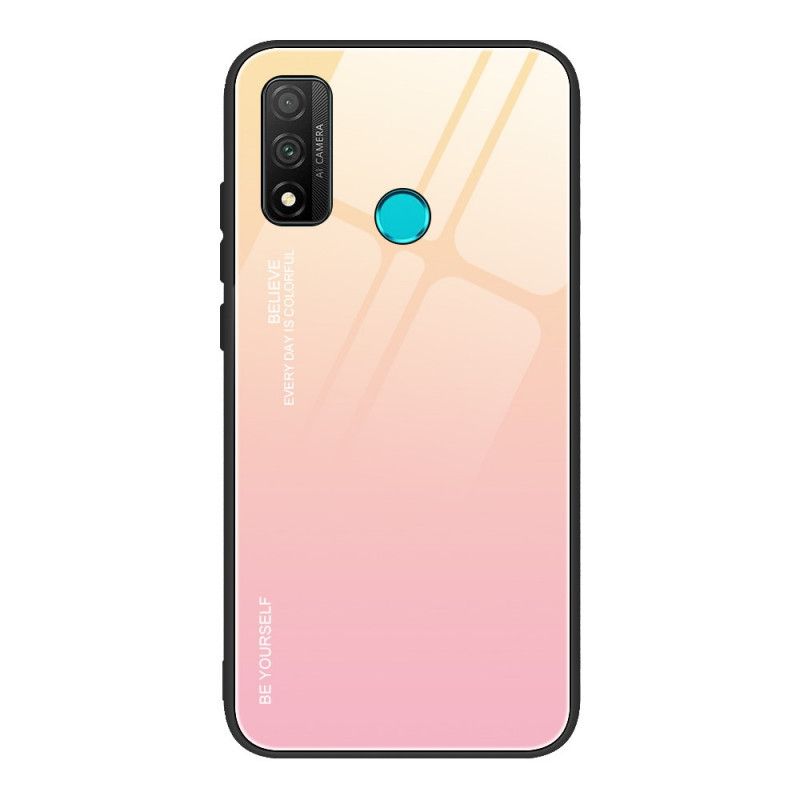 Kuori Huawei P Smart 2020 Magenta Punainen Ole Itse Karkaistu Lasi