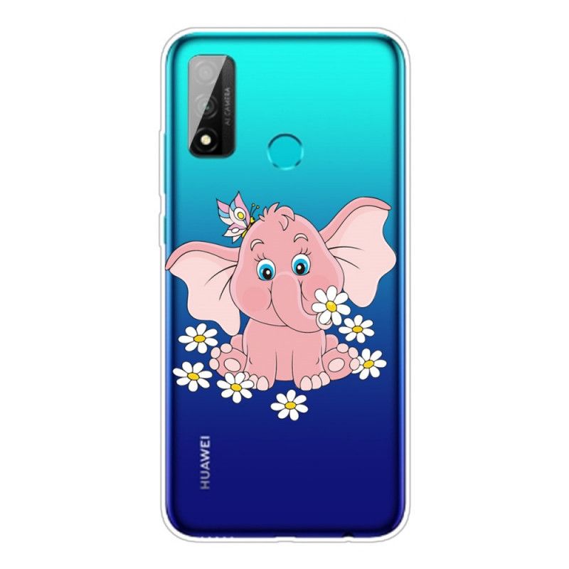 Kuori Huawei P Smart 2020 Puhelinkuoret Läpinäkyvä Vaaleanpunainen Norsu