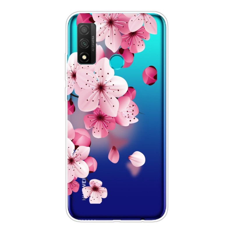 Kuori Huawei P Smart 2020 Puhelinkuoret Suuret Vaaleanpunaiset Kukat