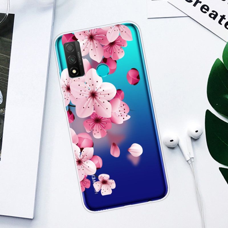 Kuori Huawei P Smart 2020 Puhelinkuoret Suuret Vaaleanpunaiset Kukat