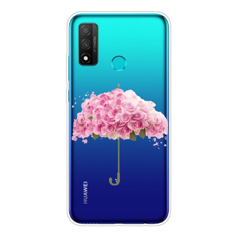 Kuori Huawei P Smart 2020 Sateenvarjo Ruusuissa