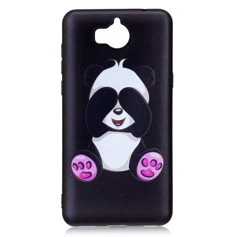 Kuori Huawei Y6 2017 Kohokuvioitu Hauska Panda Suojakuori