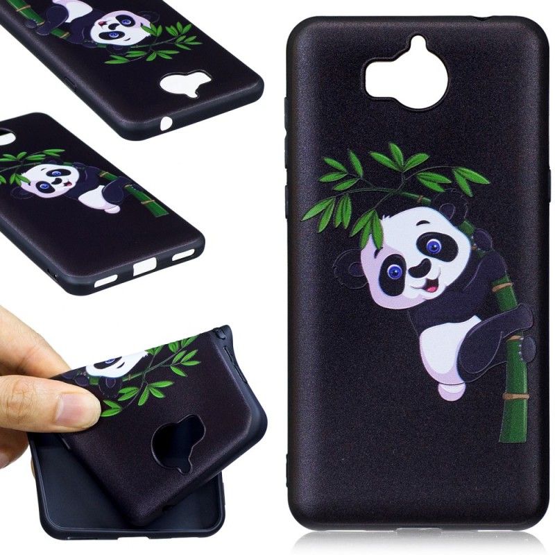 Kuori Huawei Y6 2017 Kohokuvioitu Panda Bambulla