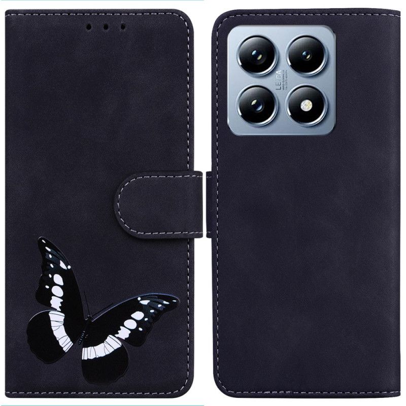 Kotelot Xiaomi 14t Puhelinkuoret Butterfly Suede Effect