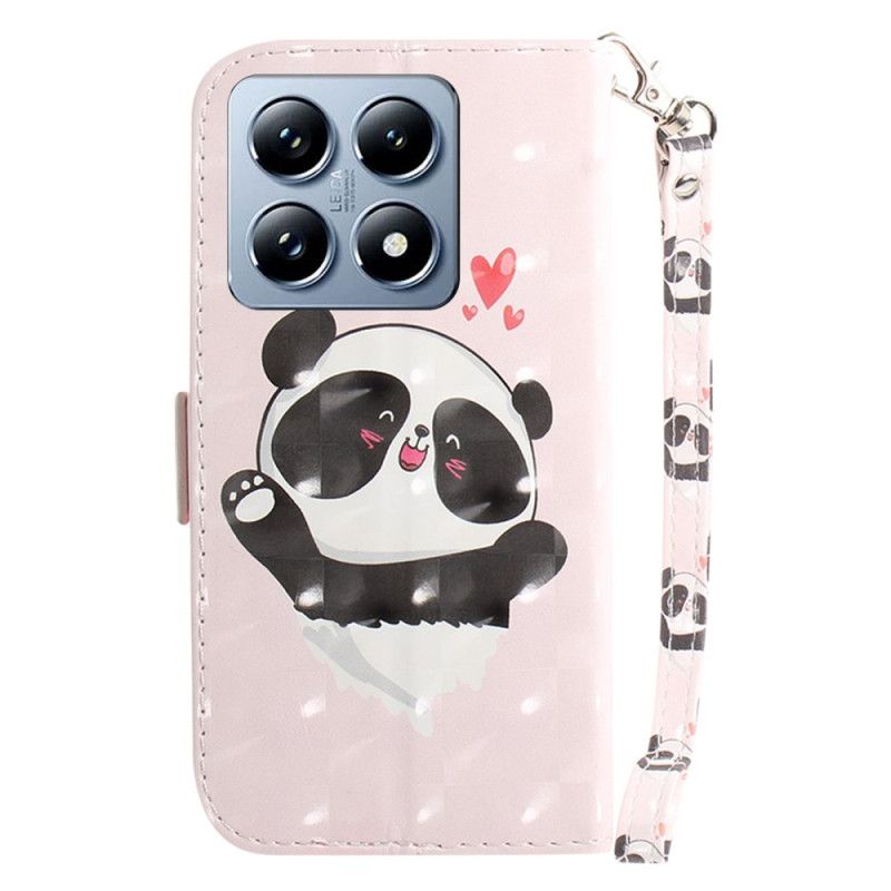 Kotelot Xiaomi 14t Puhelinkuoret Panda Love Hihnalla