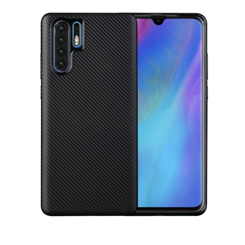 Kuori Huawei P30 Pro Musta Luistamaton Kudottu