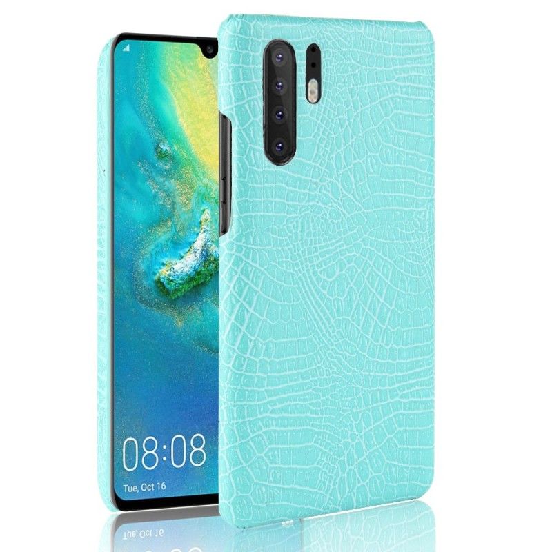 Kuori Huawei P30 Pro Punainen Musta Krokotiilin Ihovaikutus Suojakuori