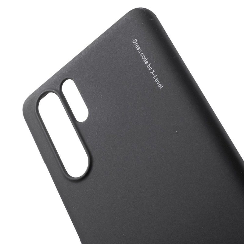 Kuori Huawei P30 Pro Tummanpunainen Musta X-Tason Metallinen Vaikutus