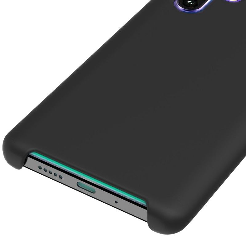 Kuori Huawei P30 Pro Valkoinen Musta Silikonineste