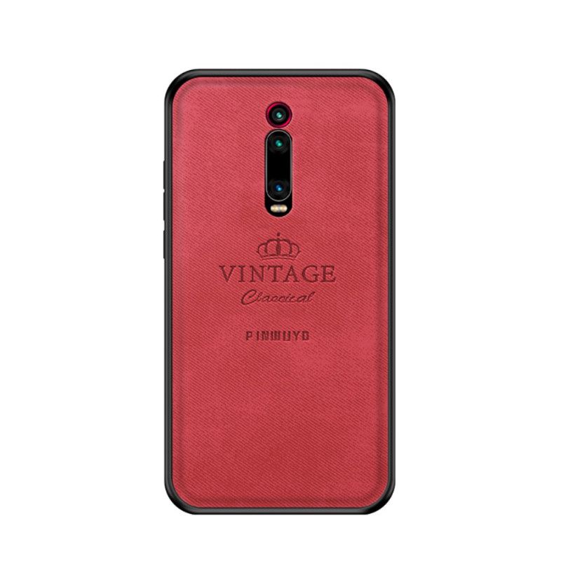 Case Kuoret Xiaomi Mi 9T / Mi 9T Pro Punainen Harmaa Puhelinkuoret Kunniakas Vintage Pinwuyo