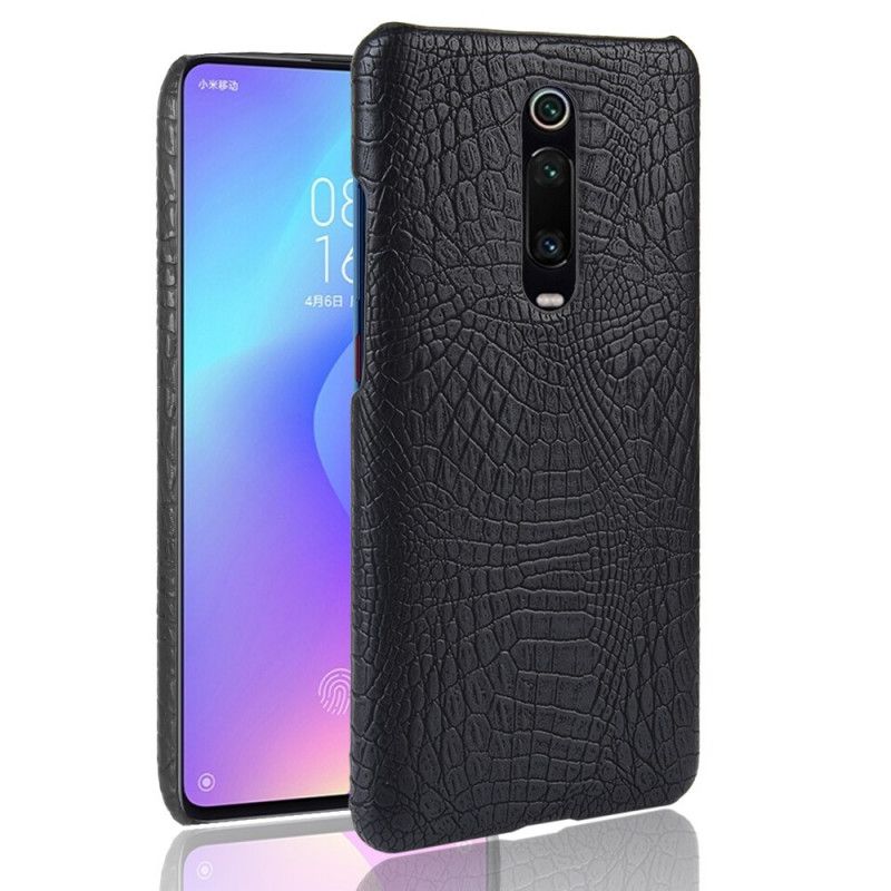 Case Kuoret Xiaomi Mi 9T / Mi 9T Pro Tummansininen Musta Puhelinkuoret Krokotiilin Ihovaikutus