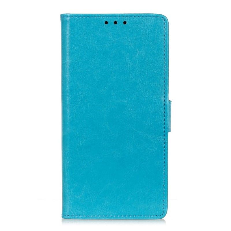 Flip Case Xiaomi Mi 9T / Mi 9T Pro Valkoinen Musta Kevyt Kiiltävä Nahkaefekti