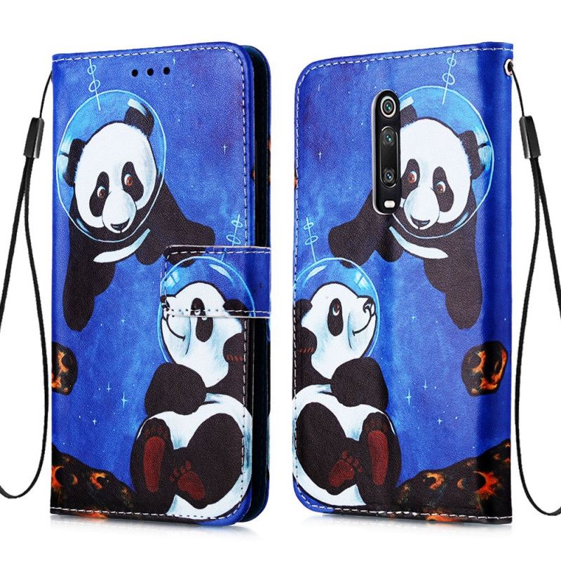 Suojakuori Xiaomi Mi 9T / Mi 9T Pro Puhelinkuoret Pandas-Kosmonautit Tangoilla