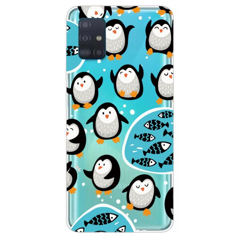 Case Kuoret Samsung Galaxy A31 Puhelinkuoret Pingviinit Ja Kalat