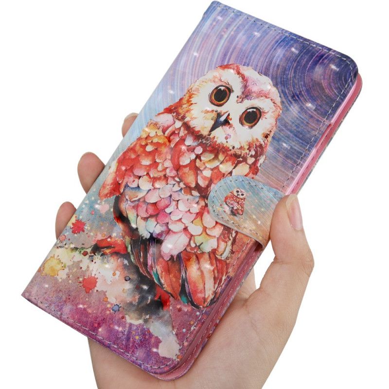 Flip Case Samsung Galaxy A31 Pöllö Taidemaalari