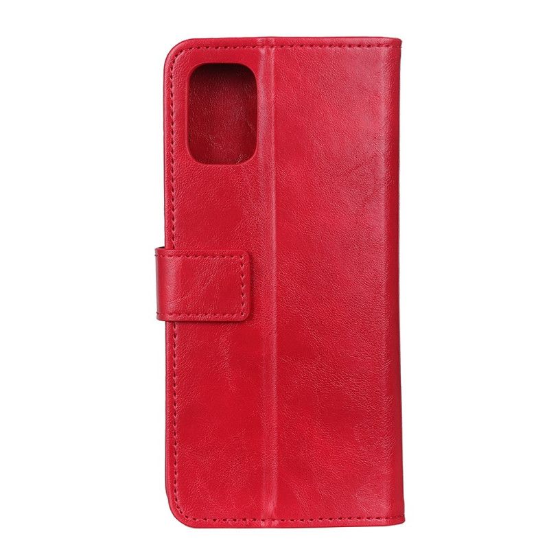 Flip Case Samsung Galaxy A31 Punainen Musta Khazneh Eleganssi Nahkatyyli