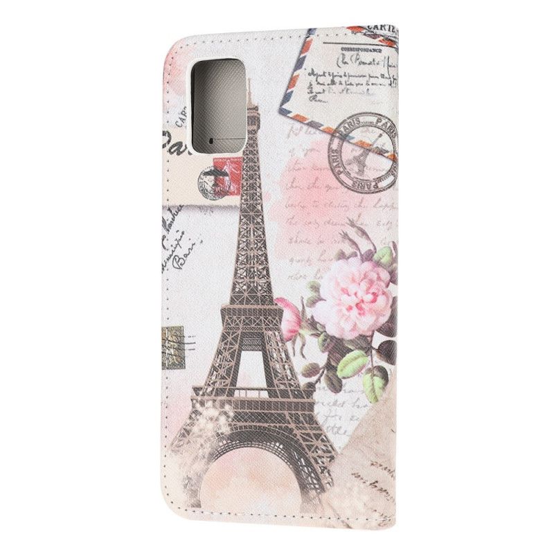 Kotelot Samsung Galaxy A31 Retro Eiffel-Torni