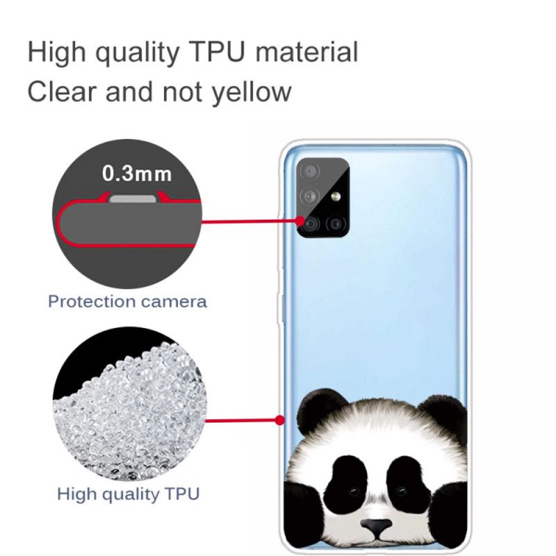 Kuori Samsung Galaxy A31 Läpinäkyvä Panda