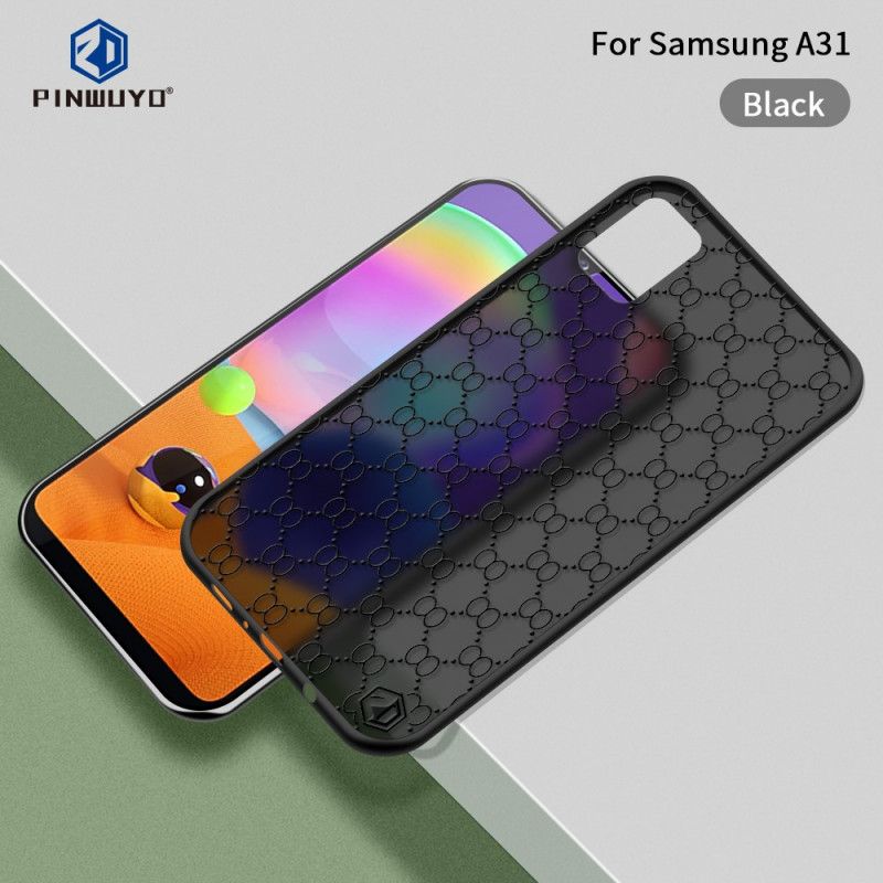 Kuori Samsung Galaxy A31 Valkoinen Musta Mänty Dun -Sarja Ii Pinwuyo