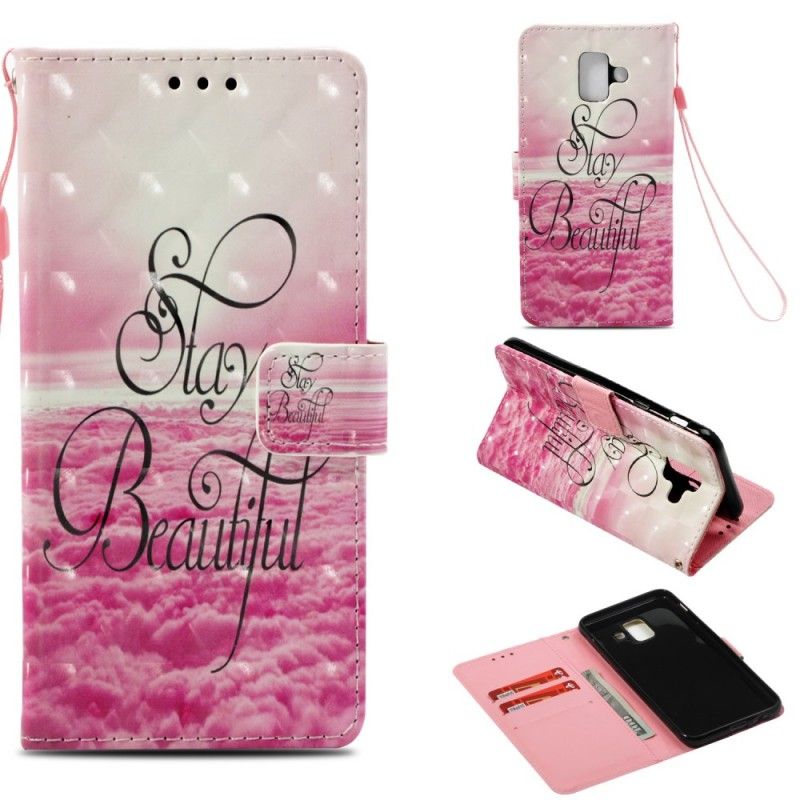 Flip Case Samsung Galaxy A6 Pysy Kauniina 3D