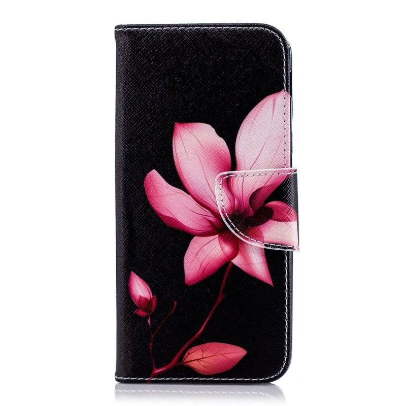 Flip Case Samsung Galaxy A6 Vaaleanpunainen Kukka