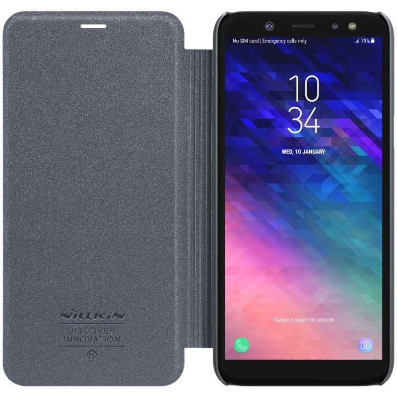 Flip Kotelot Samsung Galaxy A6 Kultainen Nillkin