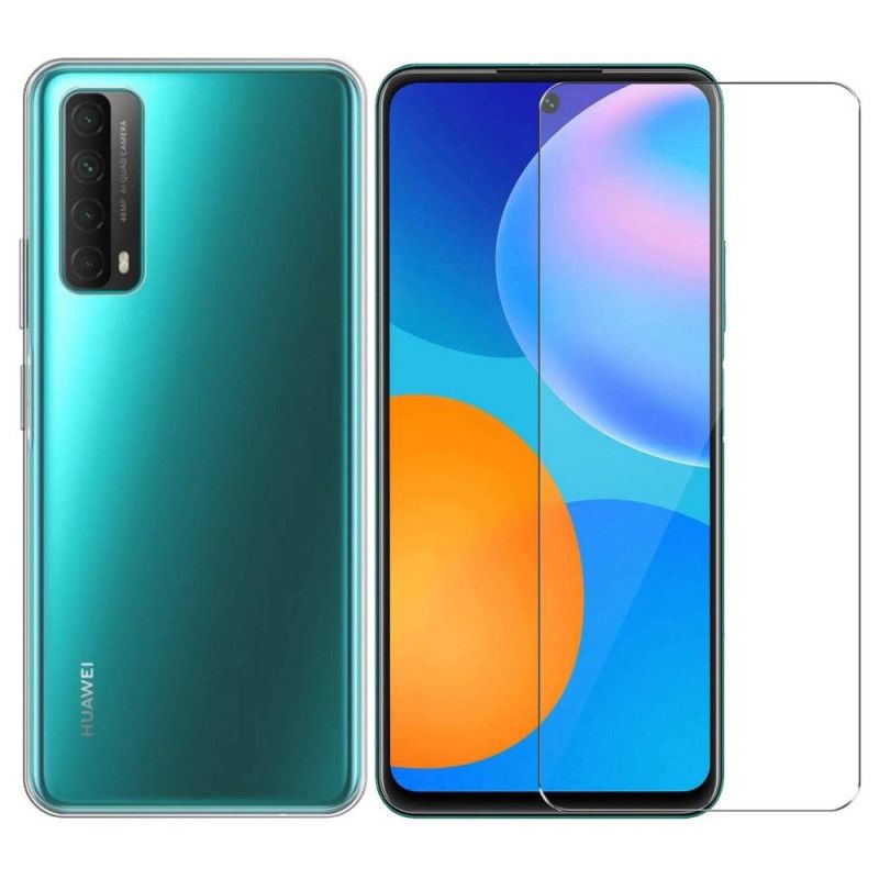 Case Kuoret Huawei P Smart 2021 Puhelinkuoret Kuori- Ja Seulakarkaistu Lasiyhdistelmä