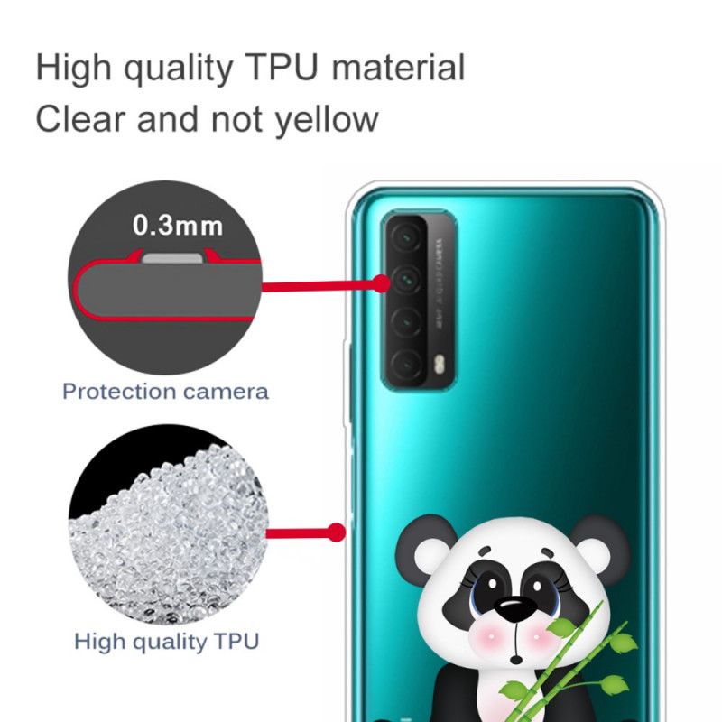 Case Kuoret Huawei P Smart 2021 Puhelinkuoret Läpinäkyvä Surullinen Panda