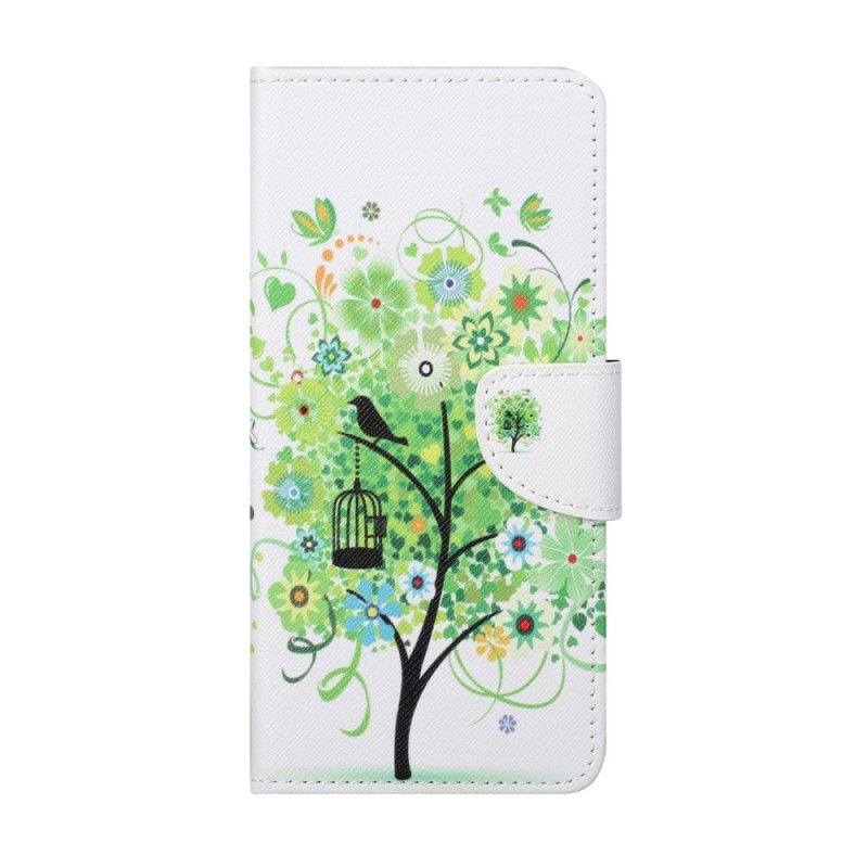 Flip Case Huawei P Smart 2021 Kukkiva Puu