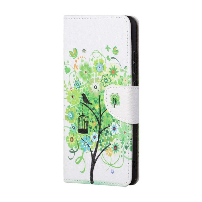 Flip Case Huawei P Smart 2021 Kukkiva Puu