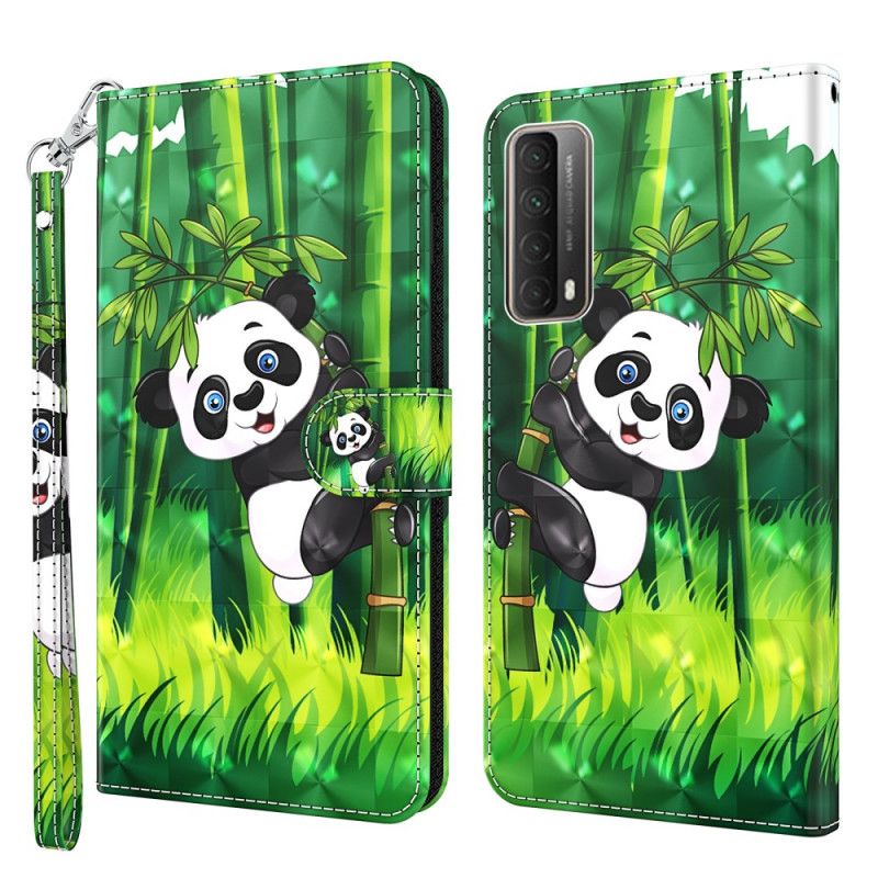 Kotelot Huawei P Smart 2021 Panda Ja Bambu