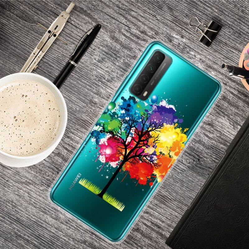 Kuori Huawei P Smart 2021 Läpinäkyvä Vesiväripuu