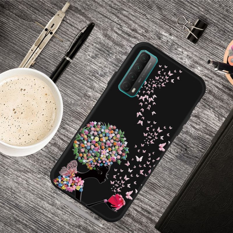 Kuori Huawei P Smart 2021 Nainen. Jolla On Kukallinen Pää