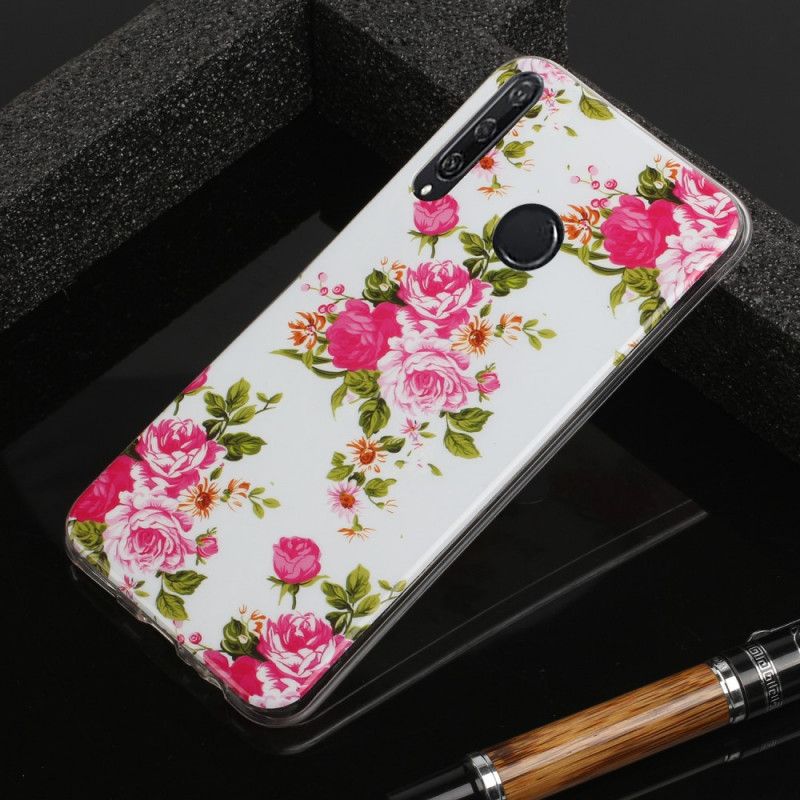 Case Kuoret Huawei Y6p Puhelinkuoret Fluoresoivat Vapauden Kukat