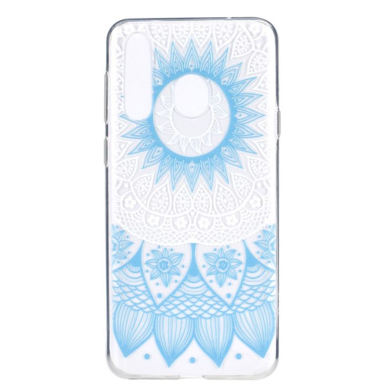 Case Kuoret Huawei Y6p Vaaleansininen Vaaleanpunainen Puhelinkuoret Läpinäkyvä Värikäs Mandala