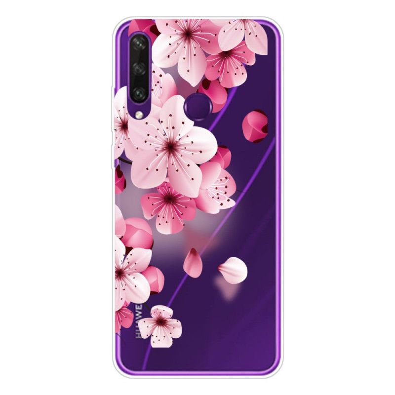 Kuori Huawei Y6p Vaaleanpunainen Magenta Palkkio Kukka Suojakuori