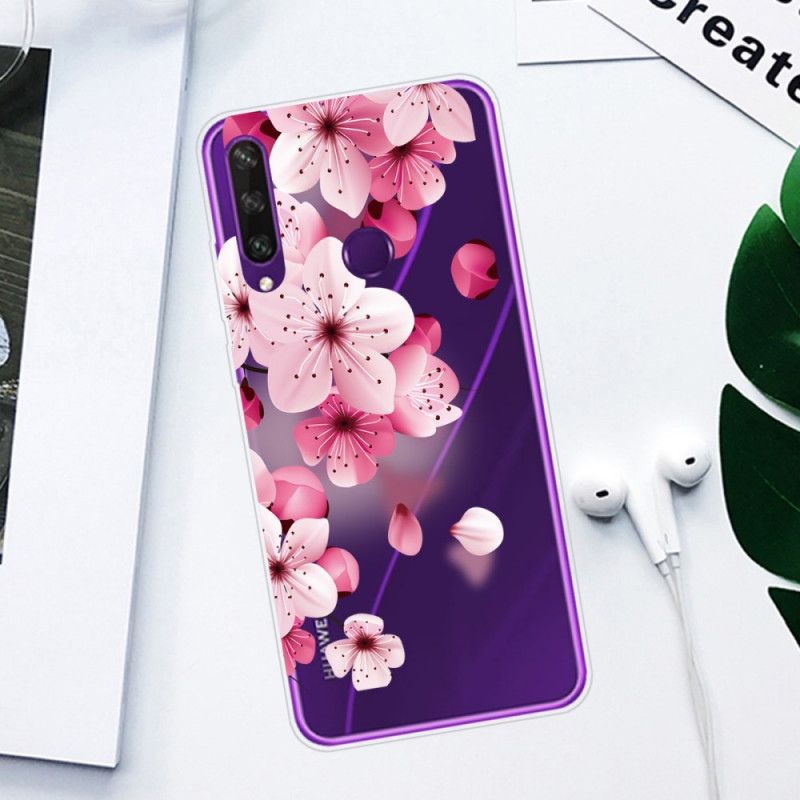 Kuori Huawei Y6p Vaaleanpunainen Magenta Palkkio Kukka Suojakuori