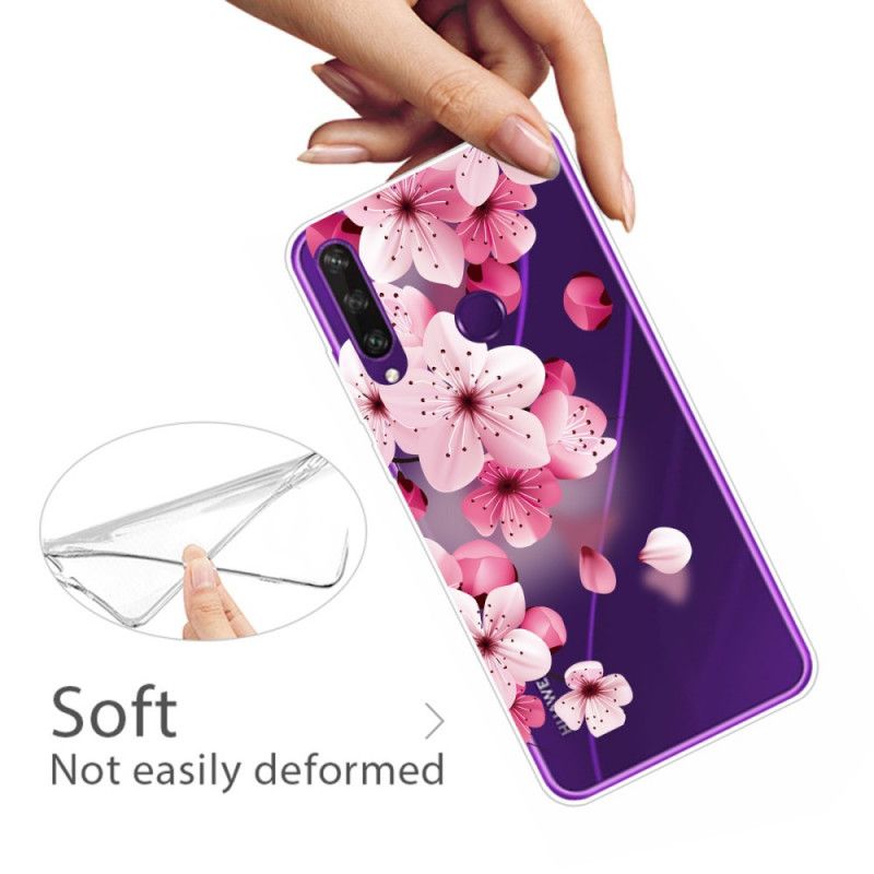 Kuori Huawei Y6p Vaaleanpunainen Magenta Palkkio Kukka Suojakuori