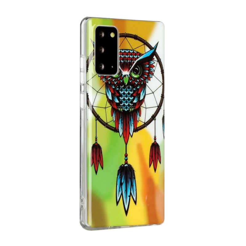 Case Kuoret Samsung Galaxy Note 20 Puhelinkuoret Fluoresoiva Pöllö Unisieppari