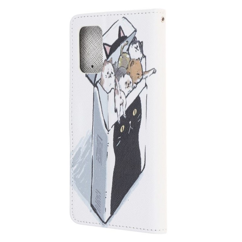 Flip Case Samsung Galaxy Note 20 Remmi-Kissojen Toimitus