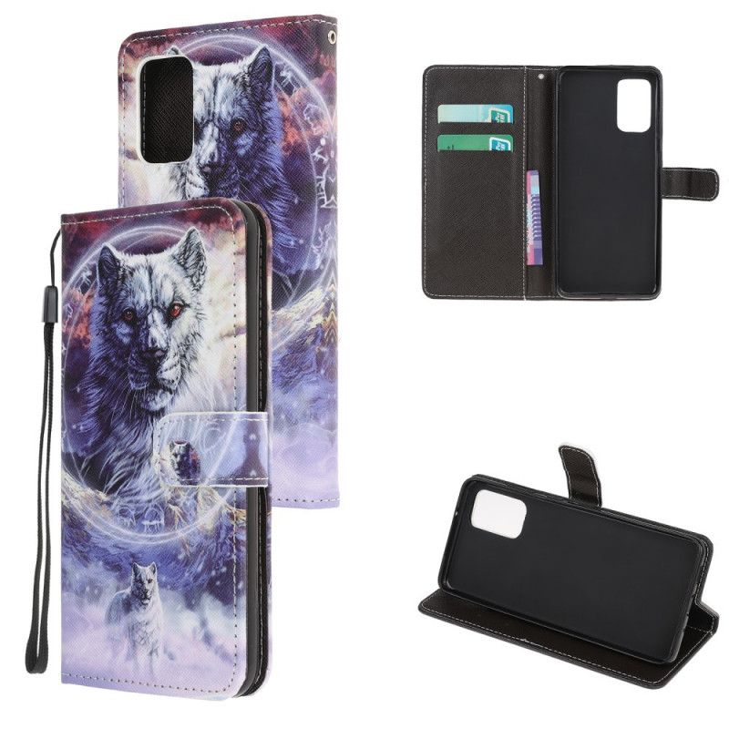 Flip Case Samsung Galaxy Note 20 Susi Talvella Remmi