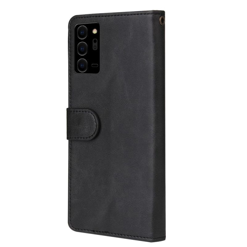 Flip Case Samsung Galaxy Note 20 Tummansininen Hihnan Suorituskyky