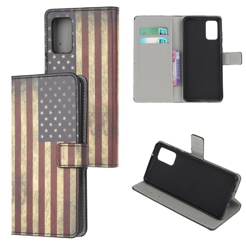 Flip Case Samsung Galaxy Note 20 Yhdysvaltain Lippu