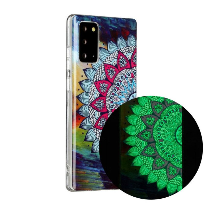 Kuori Samsung Galaxy Note 20 Fluoresoiva Mandala