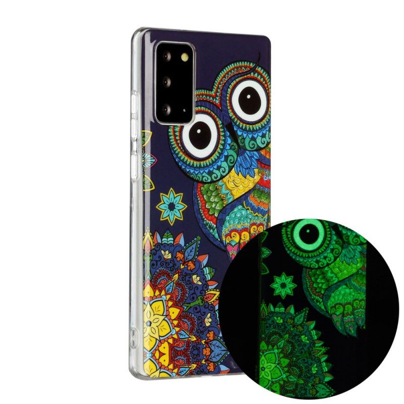 Kuori Samsung Galaxy Note 20 Puhelinkuoret Fluoresoiva Mandalapöllö