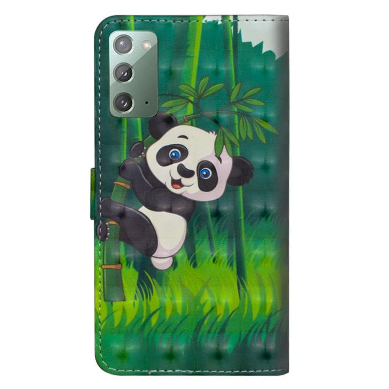 Suojakuori Samsung Galaxy Note 20 Puhelinkuoret Panda Ja Bambu