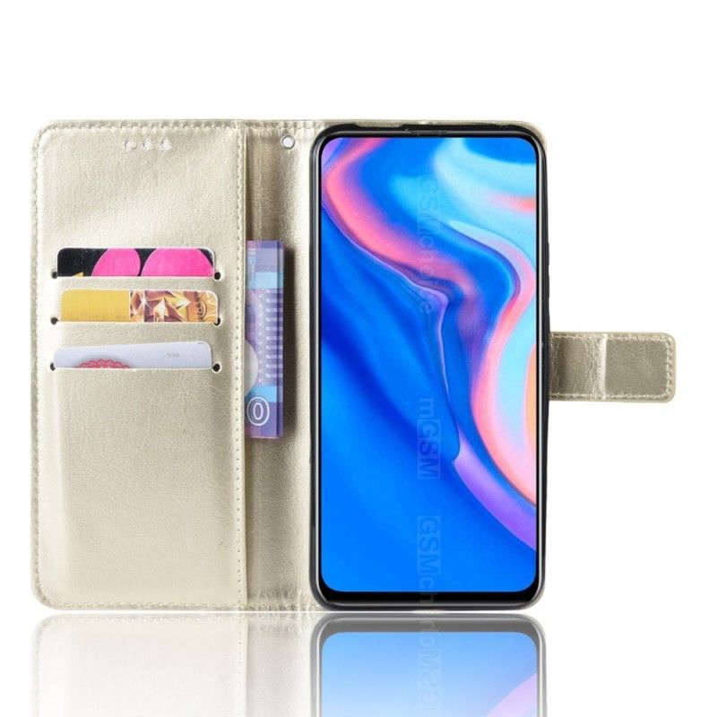 Flip Case Huawei P Smart Z Punainen Musta Räikeä Tekonahka