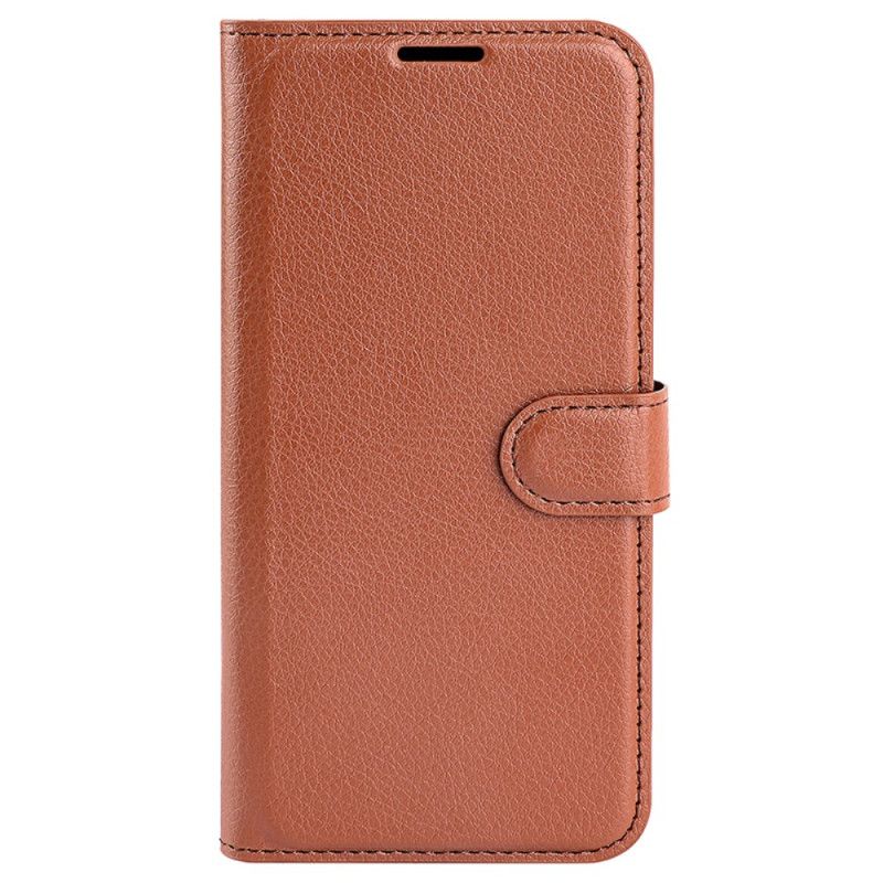 Kotelot Google Pixel 8a Classic Litchi Faux Leather Suojakuori